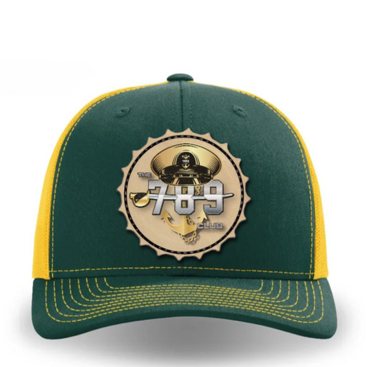 Hey Chief Green with Yellow Trim Hat