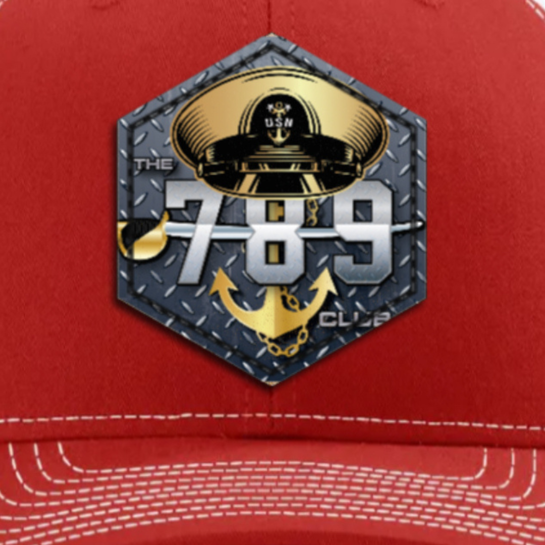 Hey Chief Red with White Trim Hat