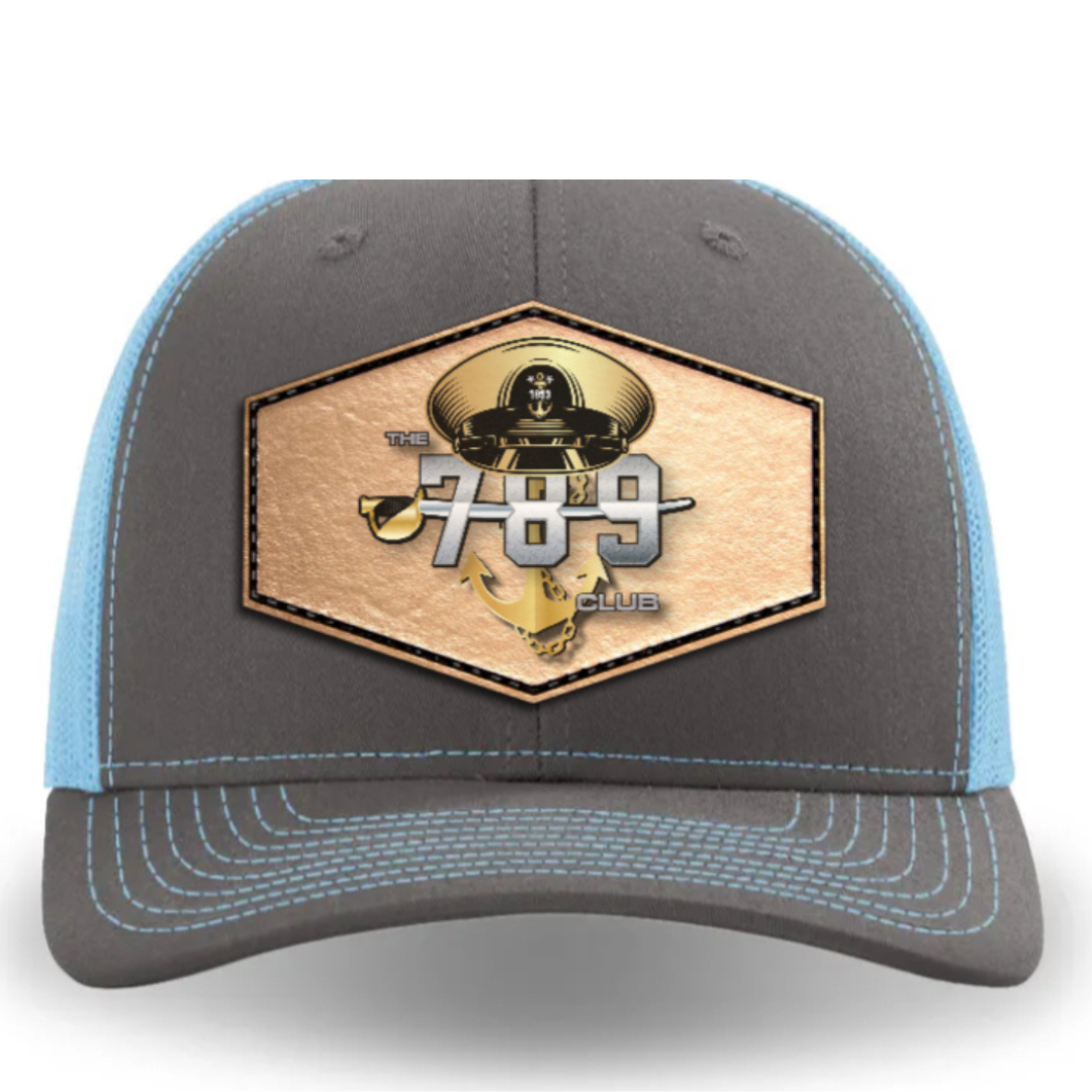 Hey Chief Grey/Light Blue Hat