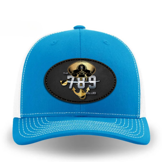 Hey Chief Light Blue with Oval Badge Hat